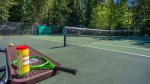 Tennis Court & Basketball Hoop 